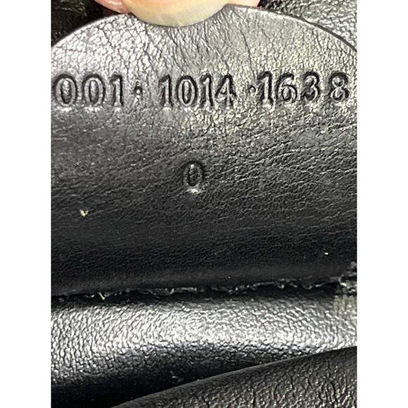 Gucci Black Leather Bamboo Handle Shoulder Bag Vintage 001 1014 1638 Italy - Picture 6 of 16